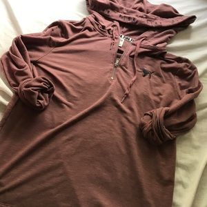 VSPINK Hooded Quarter Zip